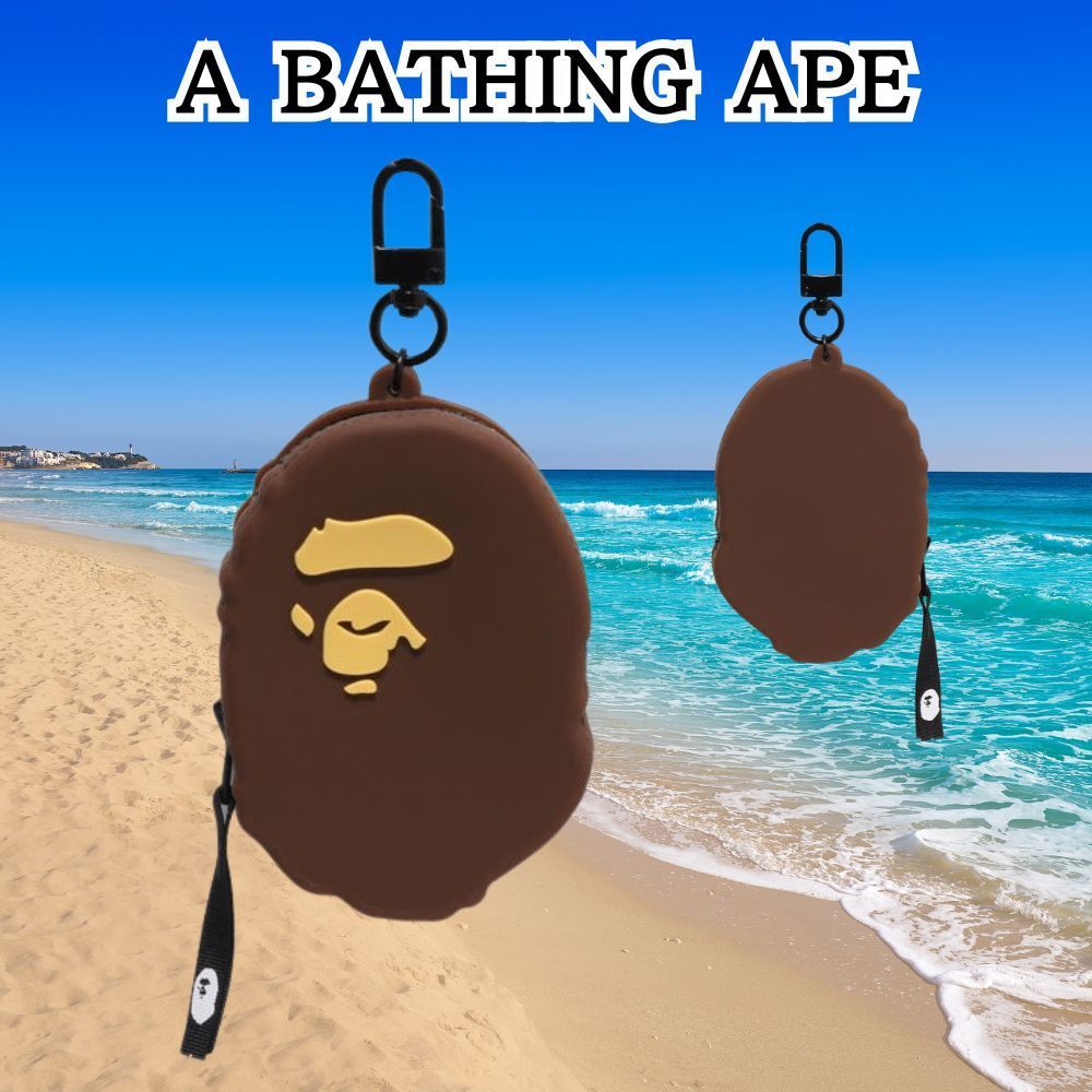 A BATHING APE☆APE HEAD シリコン コインケース