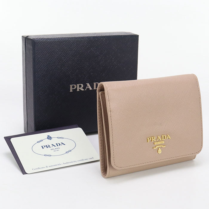 PRADA 三折財布 1M0176 【ランク：A】