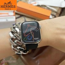目を引く輝き【HERMES】Apple Watch 腕時計ベルト メタル 41 mm