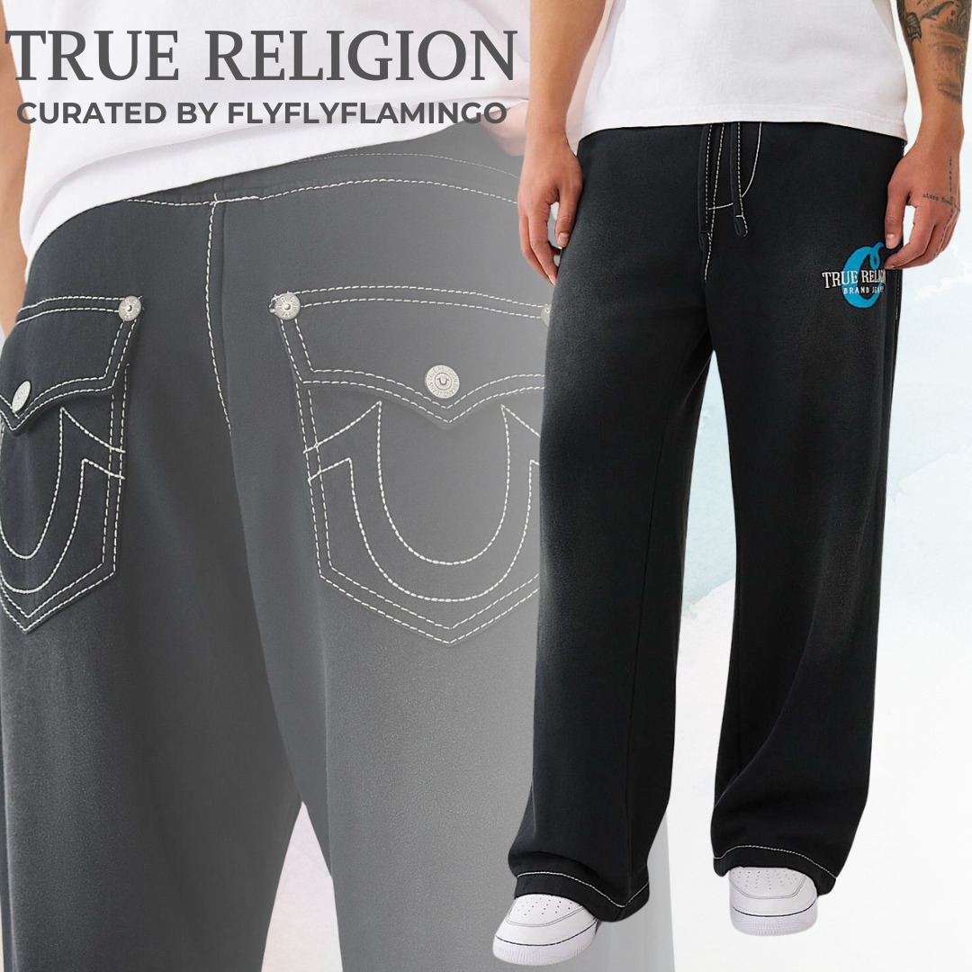 【TRUE RELIGION】ワイドフィット♪リラックス スウェットパンツ