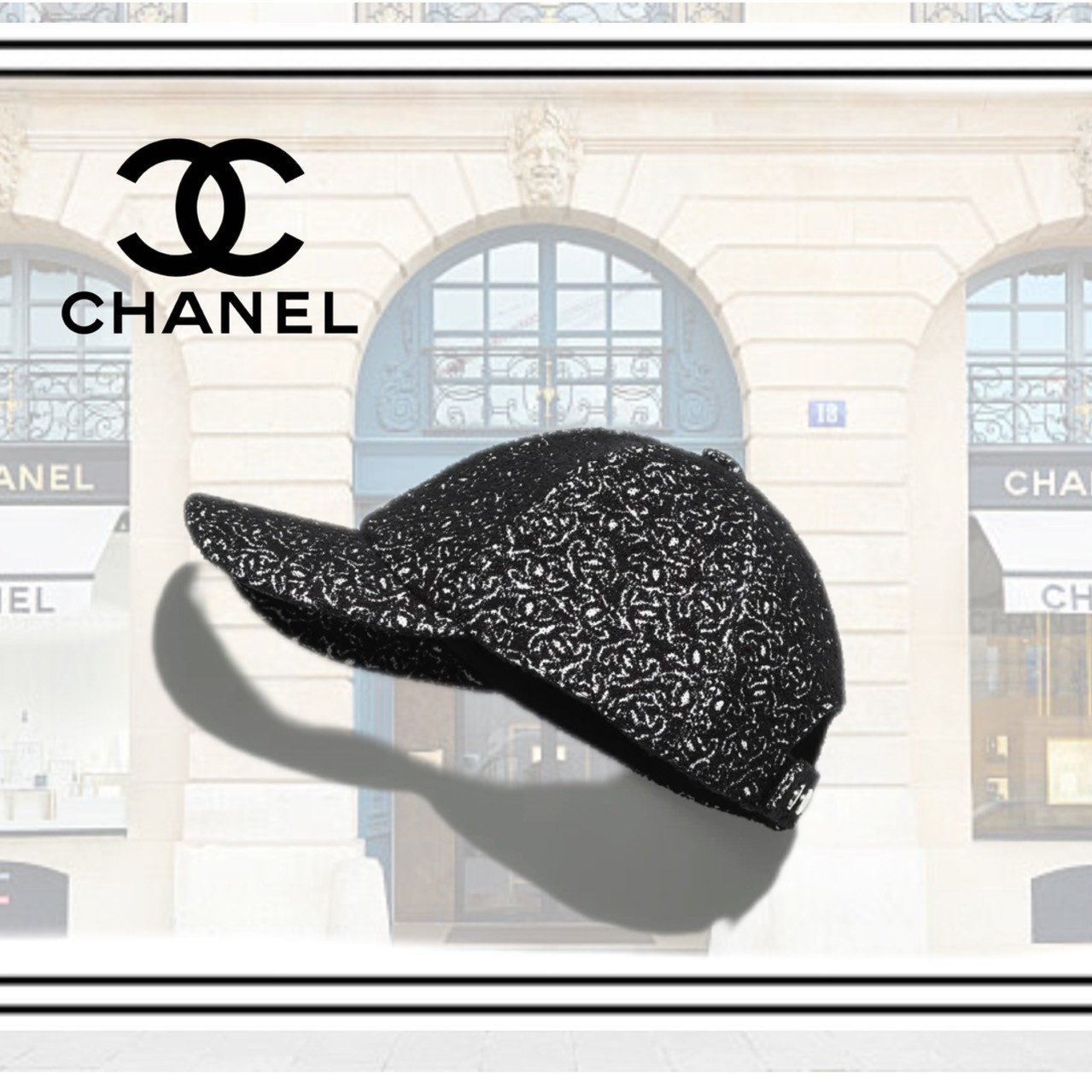 さりげないクールなロゴマーク♪【CHANEL】 ココビーチキャップ