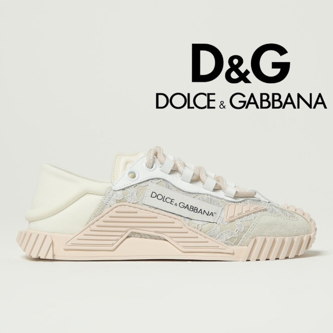 正規店買付【DOLCE & GABBANA】レザー スニーカー