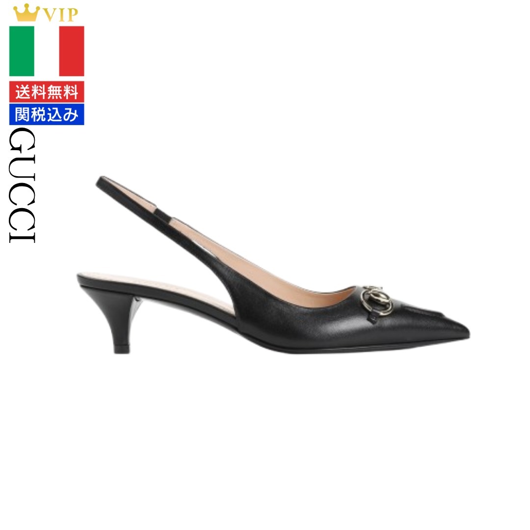 VIP【関税送料無料】希少 Gucci Wering 45 Slingback