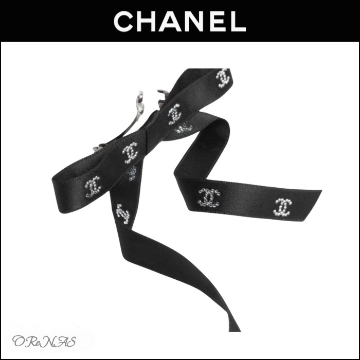 【大き目リボンが女性らしさアップ♪】CHANEL バレッタ