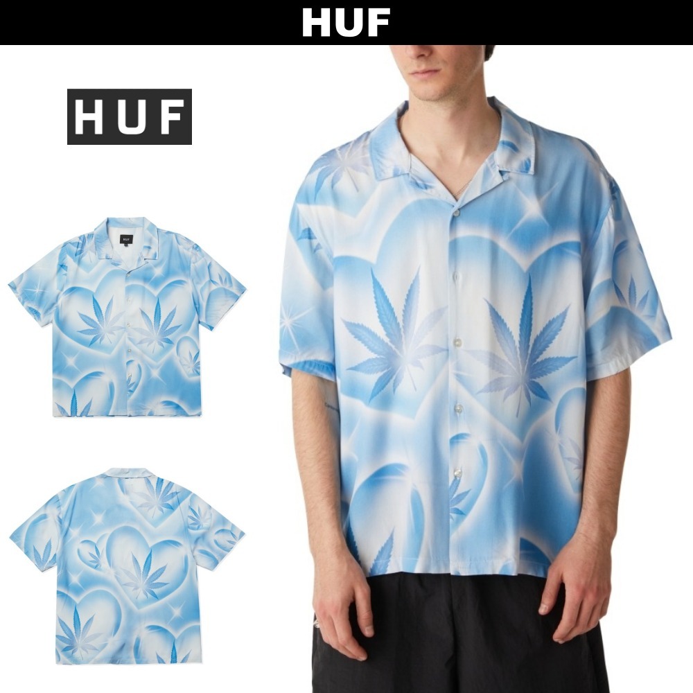 HUF : キャンプカラー半袖シャツ