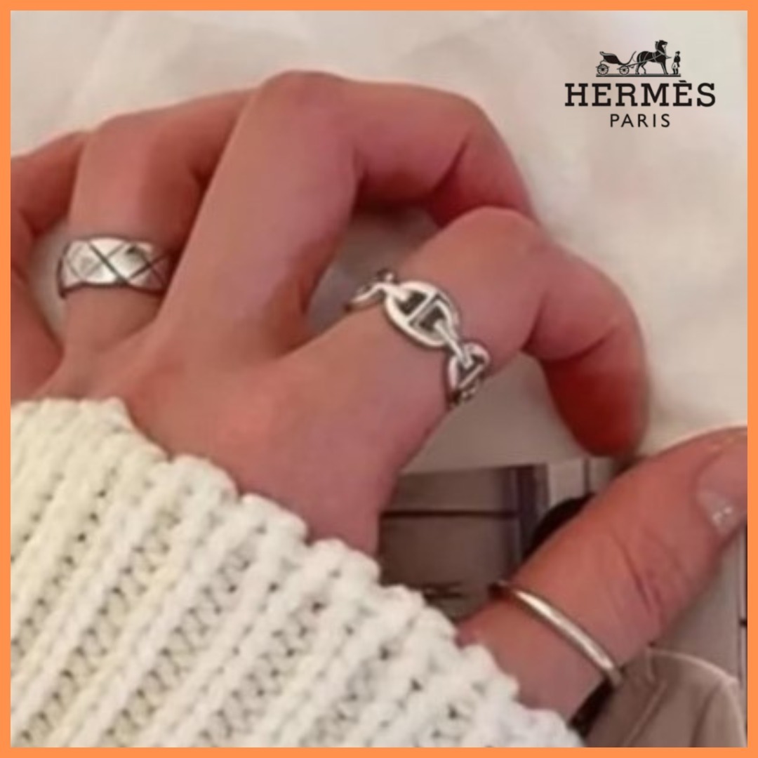 幸せのシルバーリング◆【HERMES】アンカーチェーンリング