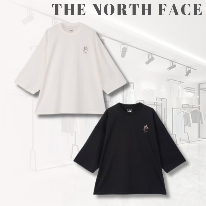 THE NORTH FACE Tシャツ 七分袖 ユニセックス コットン100％