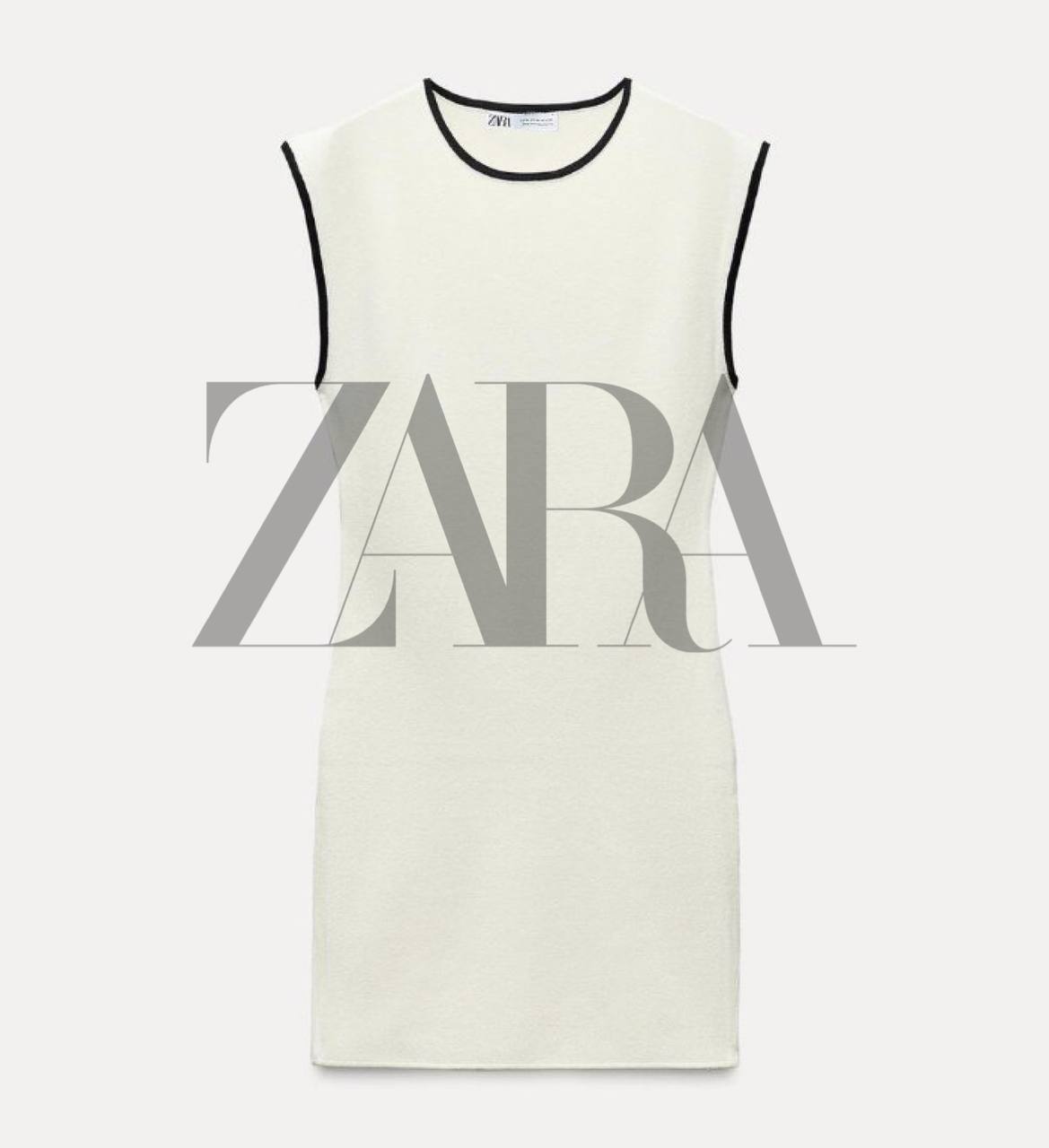 【ZARA】 海外限定 ニットミニワンピ 白黒 2色展開 美シルエット