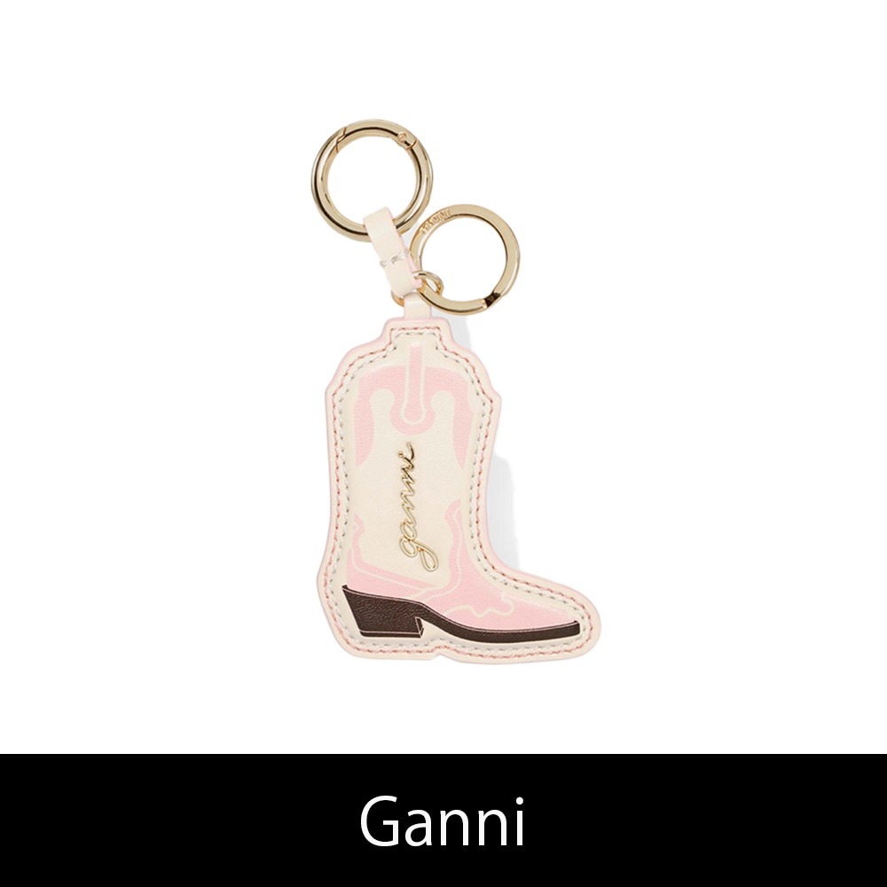 Ganni★ブーツキーリング - チョークピンク★送関込