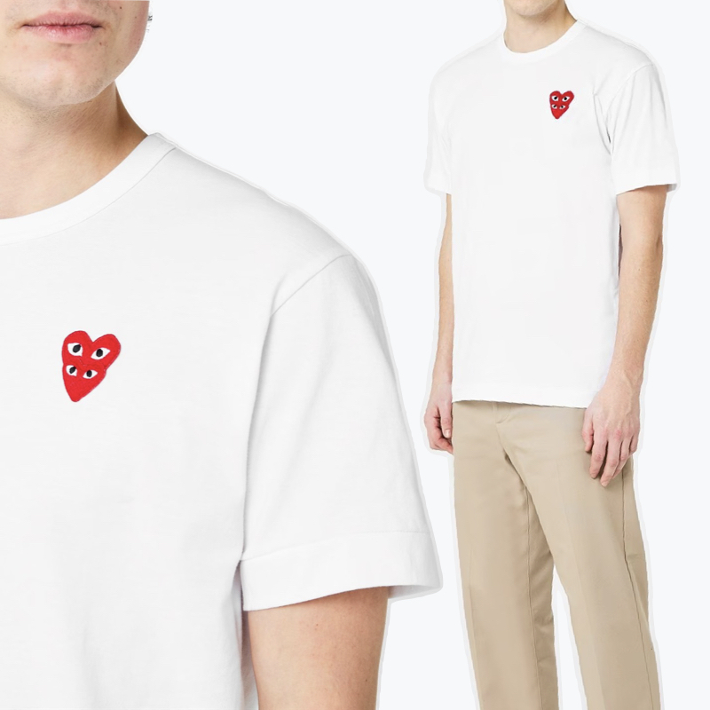 COMME des GARCONS★ダブルハートTシャツ 送関込
