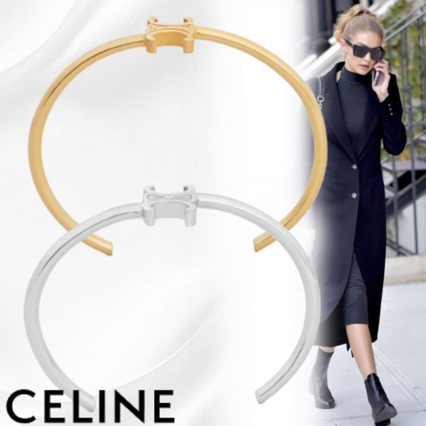 *CELINE*セリーヌ トリオンフアシンメトリック カフブレスレット