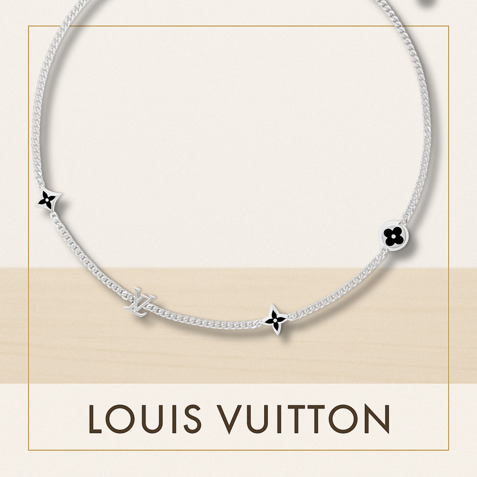 【LOUIS VUITTON】ネックレス・スパイク チャーム 安心発送