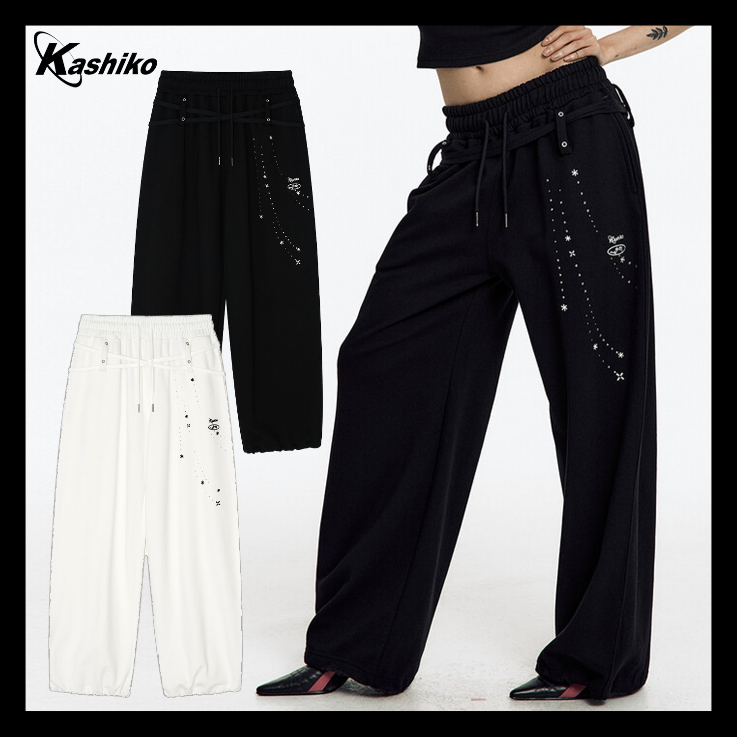 【KASHIKO】Zenu Belt Sweat Pants