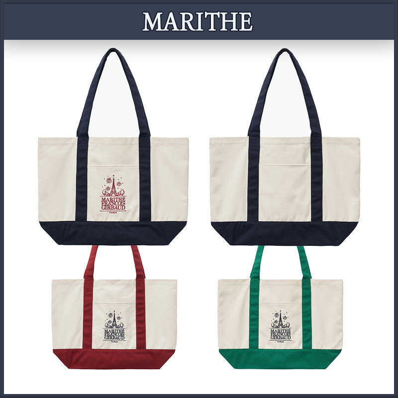 【MARITHE】★送料・関税込★ マリンビッグマーケットバッグ