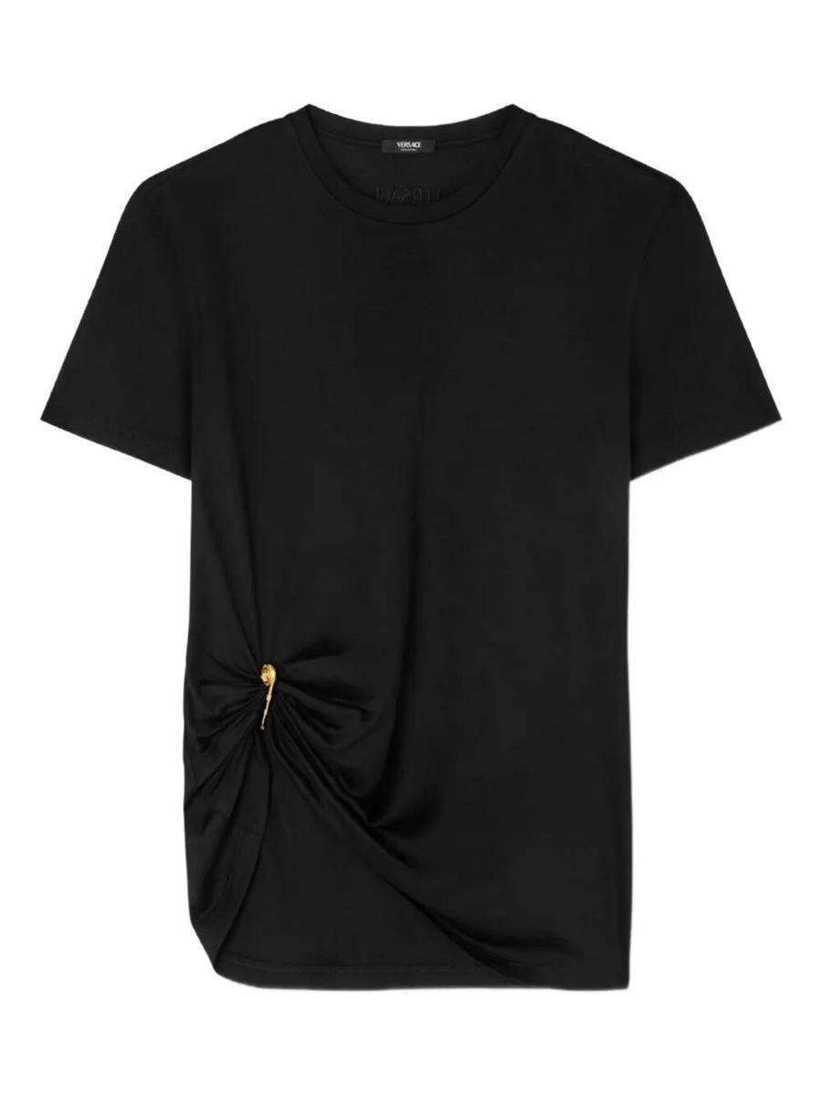 【関税＆送料込み】Versace Safety Pin Draped T-Shirt Clothi