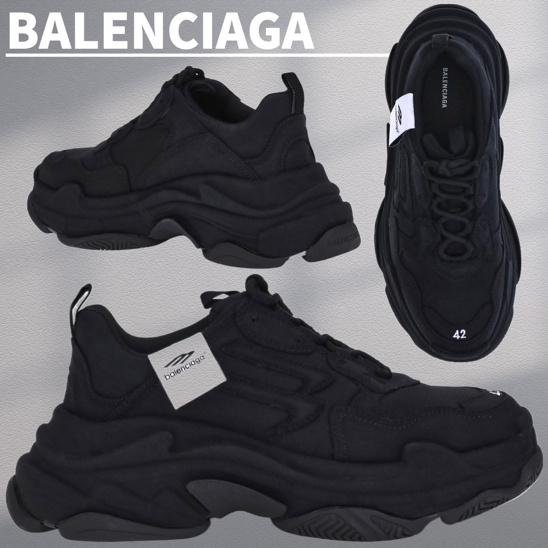 関税込【BALENCIAGA】Fabric Sneakers Black