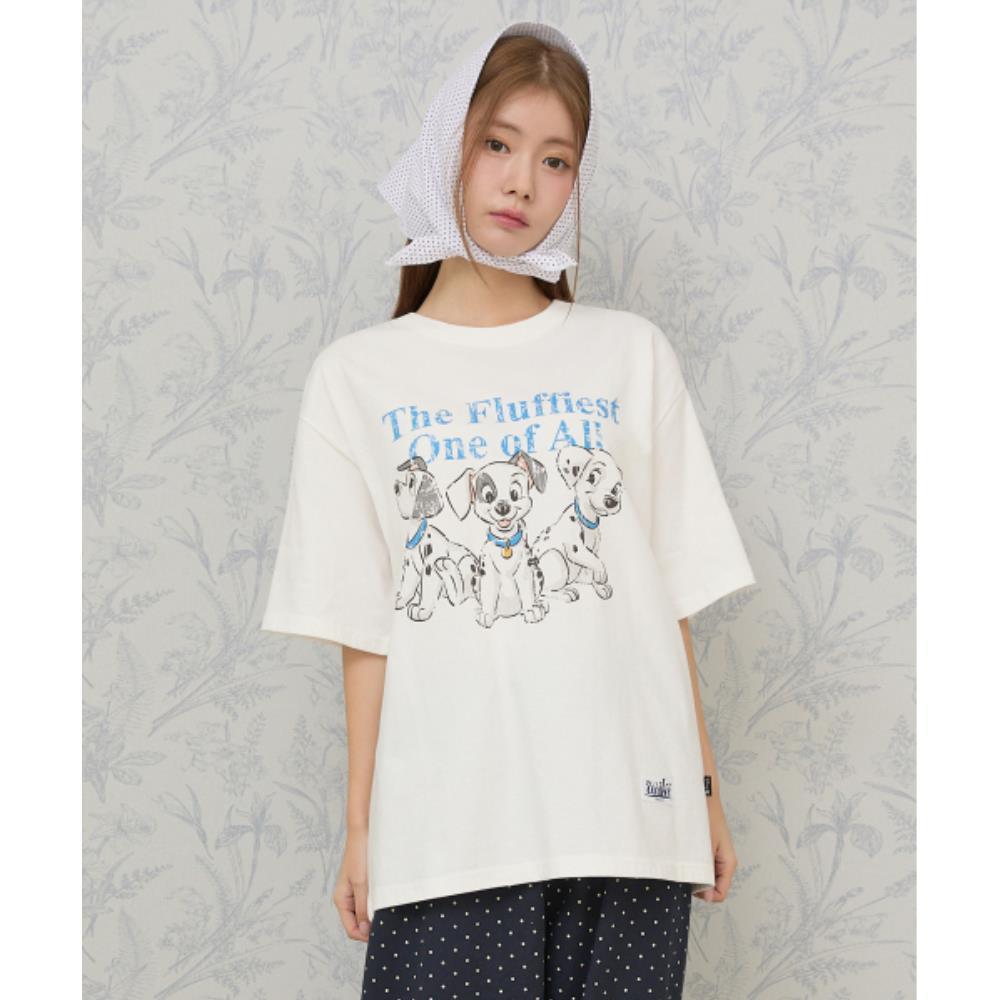 ★WAIKEI★ Vintage Dalmatian Archive Short Sleeve T-Shirt Wh