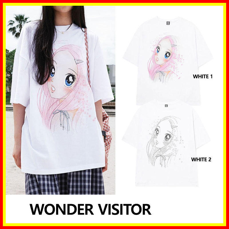 [WONDER VISITOR] Ascii Heesu Overfit T-shirt /追跡付