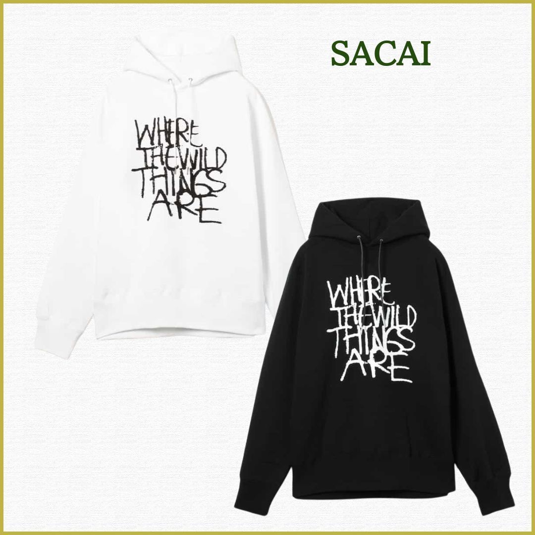 国内発送【sacai】プリントスエットフーディ