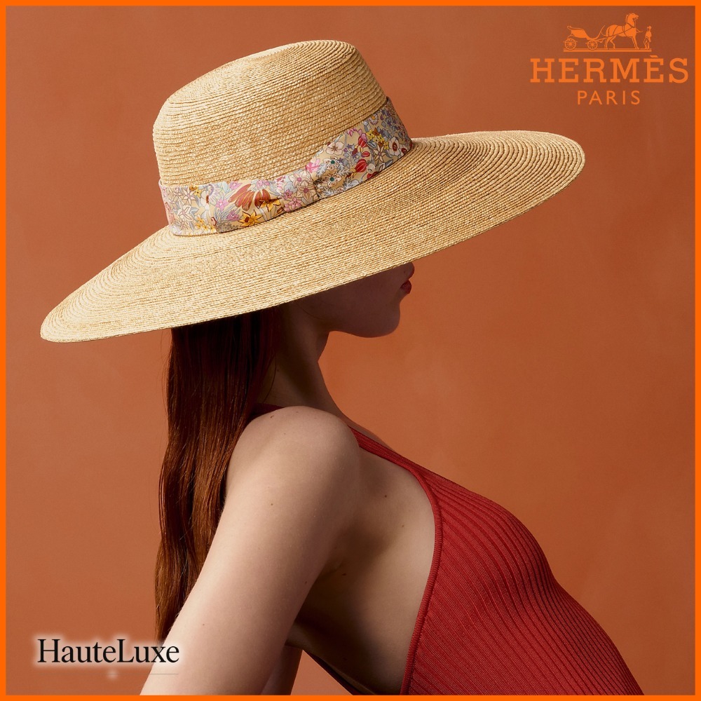 ◆夏×シルクリボン◆HERMES エグランティーヌ ブルーム ハット
