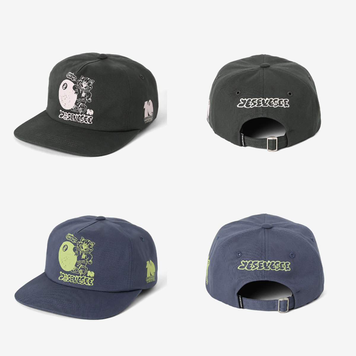 キャップ YESEYESEE 8BallTown 10th Graphic Cap TF5D0079