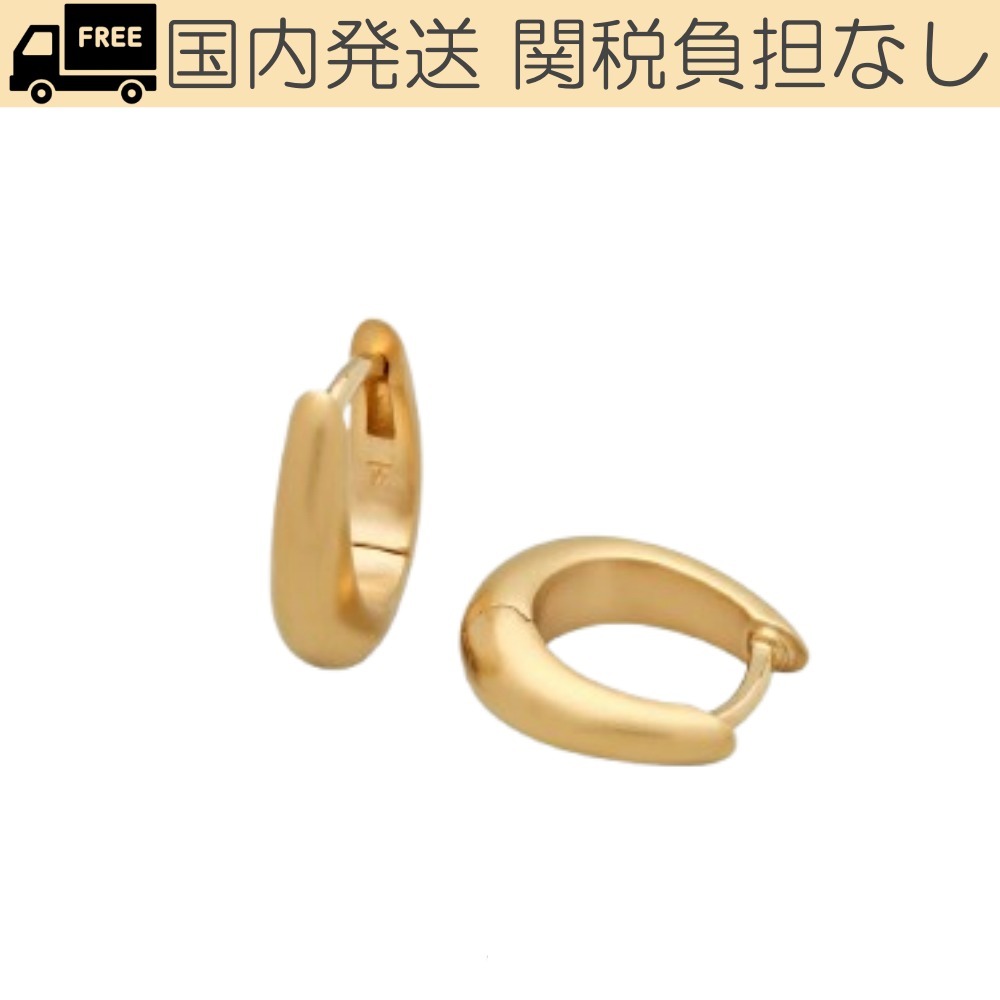 Tom Wood トムウッド メンズ Liz Huggies Satin Gold ピアス