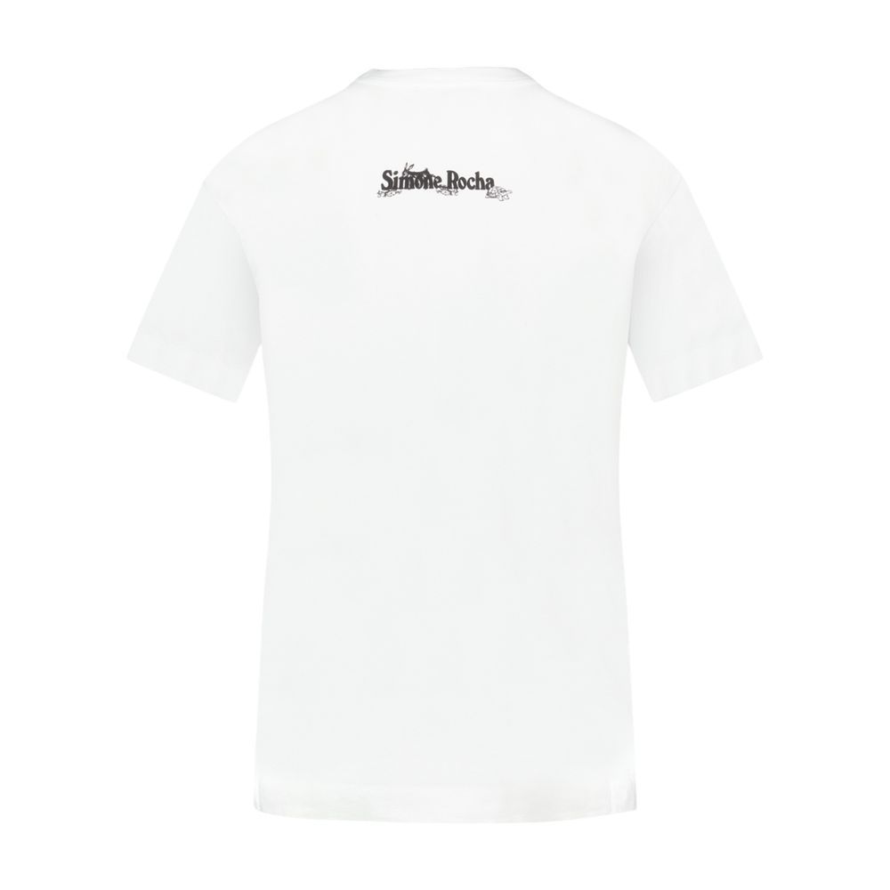 【関税込み】Hare Illustration T Shirt - Simone Rocha - Cotto
