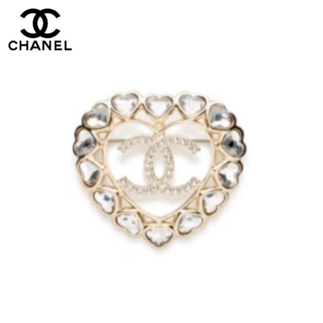【目を惹く可愛さ25B限定】CHANEL ハート ブローチ