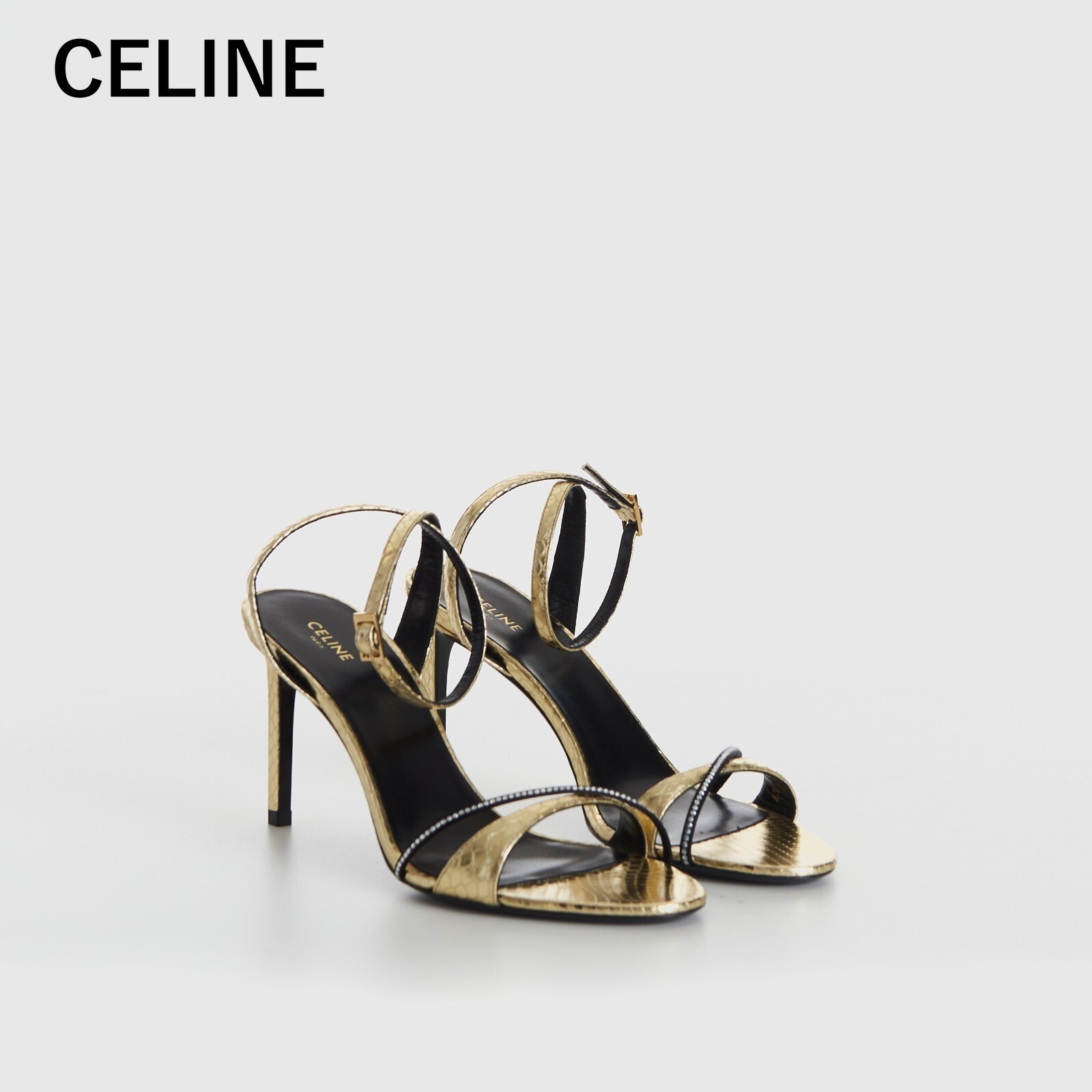CELINE セリーヌ ハイヒールサンダル スネーク