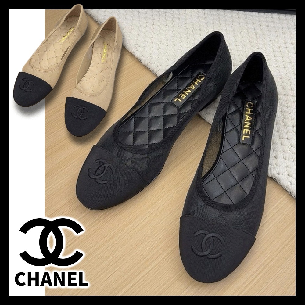 軽やかなシースルー素材が特徴♦【CHANEL】バレリーナ