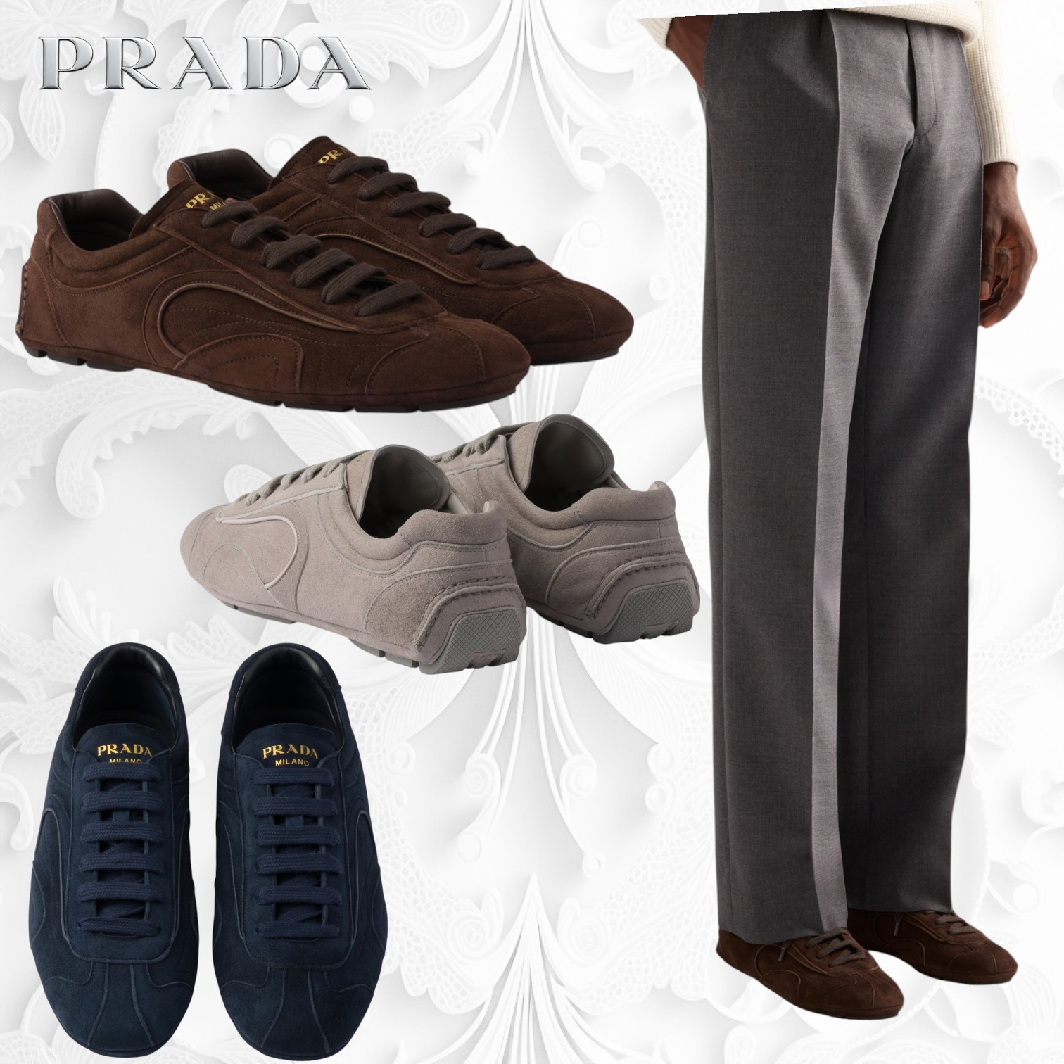 ☆PRADA☆モンテカルロ Re-Edition 2005 スエード スニーカー