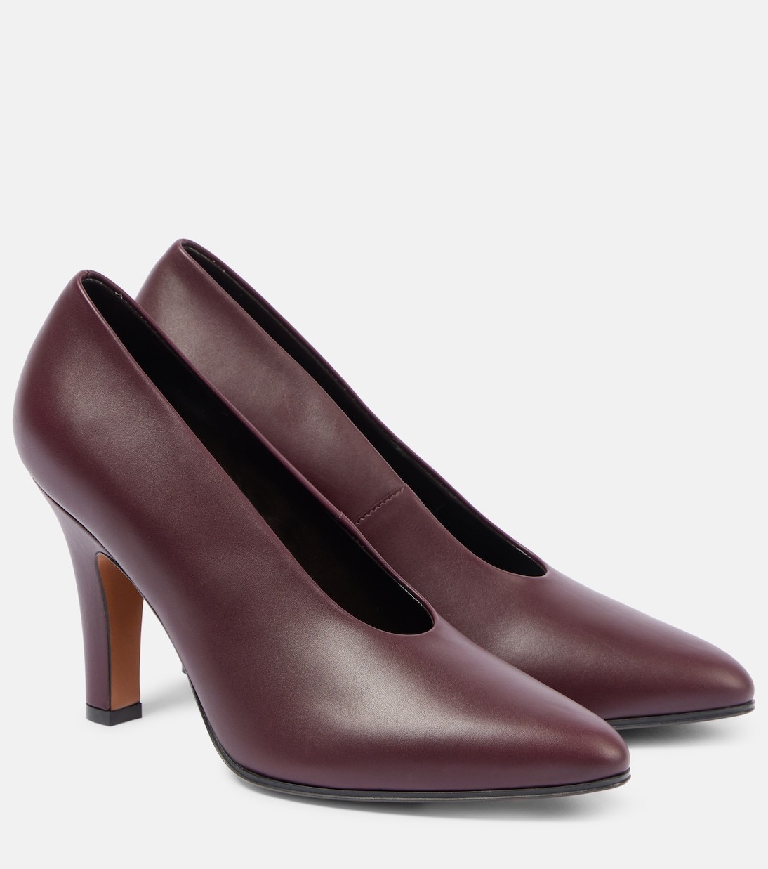 パンプス The Row Prudens leather pumps