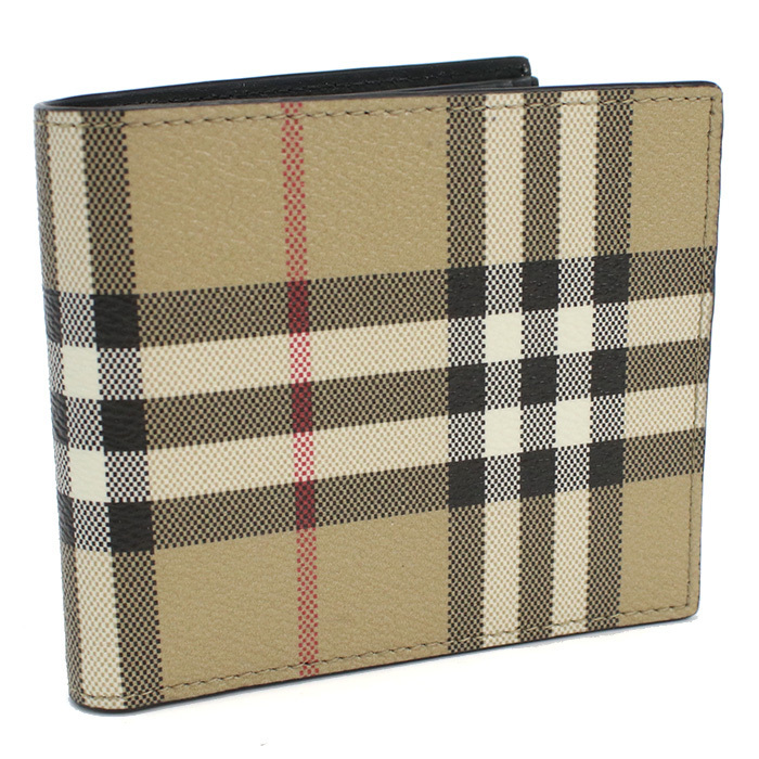 バーバリー BURBERRY 二折財布小銭入付き 8084169 ベージュ系