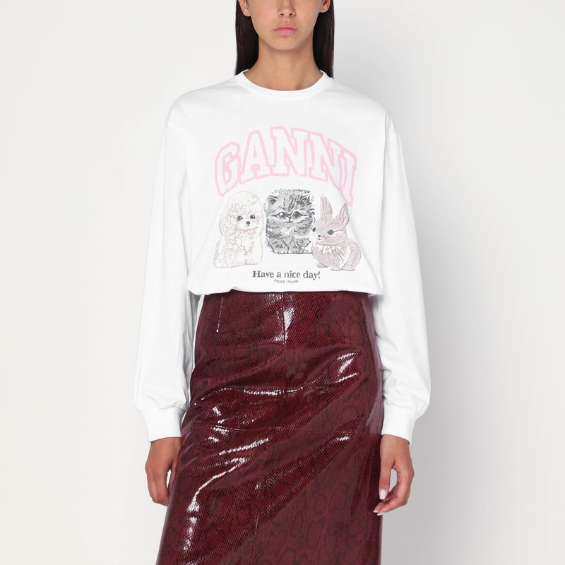 スカート Dolce&Gabbana Purple Maiolica print skirt in poplin