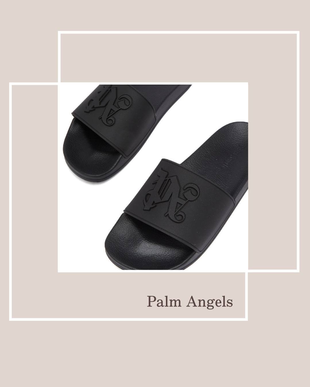 Palm Angels モノグラム プールスライド