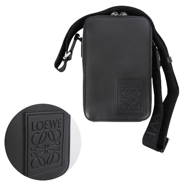 LOEWE☆ロゴポイント バーチカル クロス ショルダーバッグ