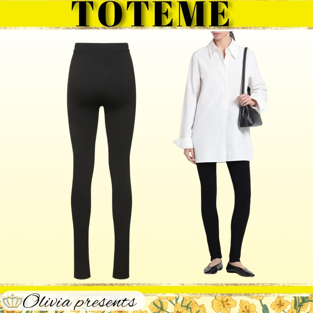 【Toteme】ジッパー付きストレッチビスコースレギンス