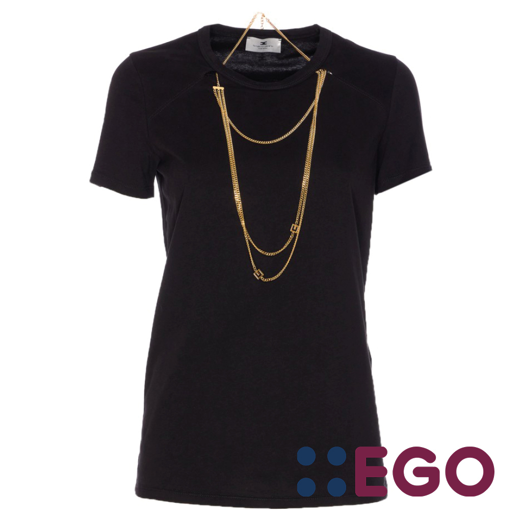 JERSEY Tシャツ WITH JEWEL DETAIL