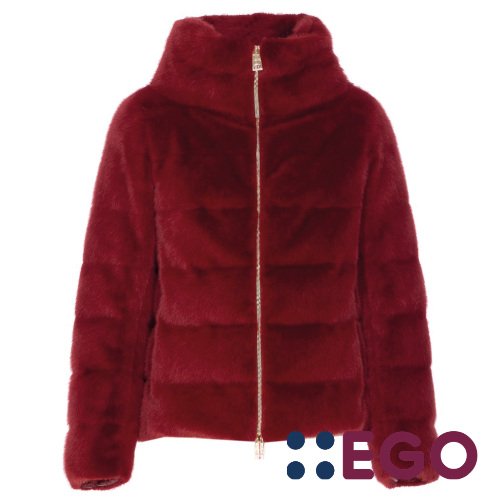 ダウンジャケット・コート FAUX FUR CAPE DOWN JACKET