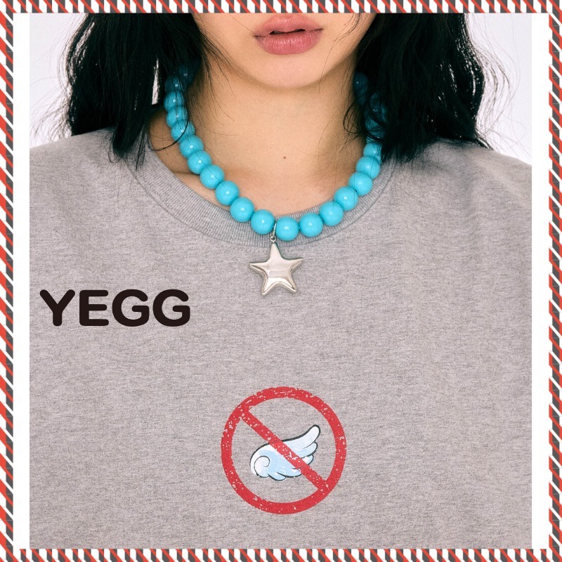 【YEGG】25ss Wood star necklace