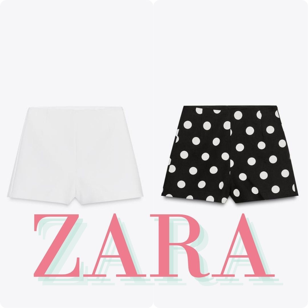 ZARA ハイウエストショートパンツ 3067/500