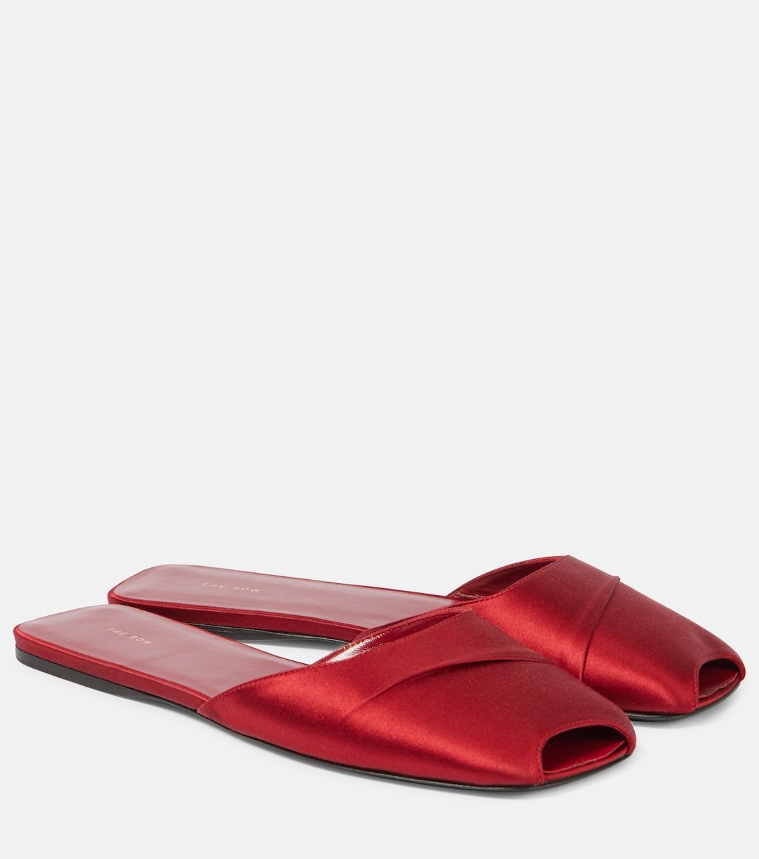サンダル・ミュール The Row Milla satin flats