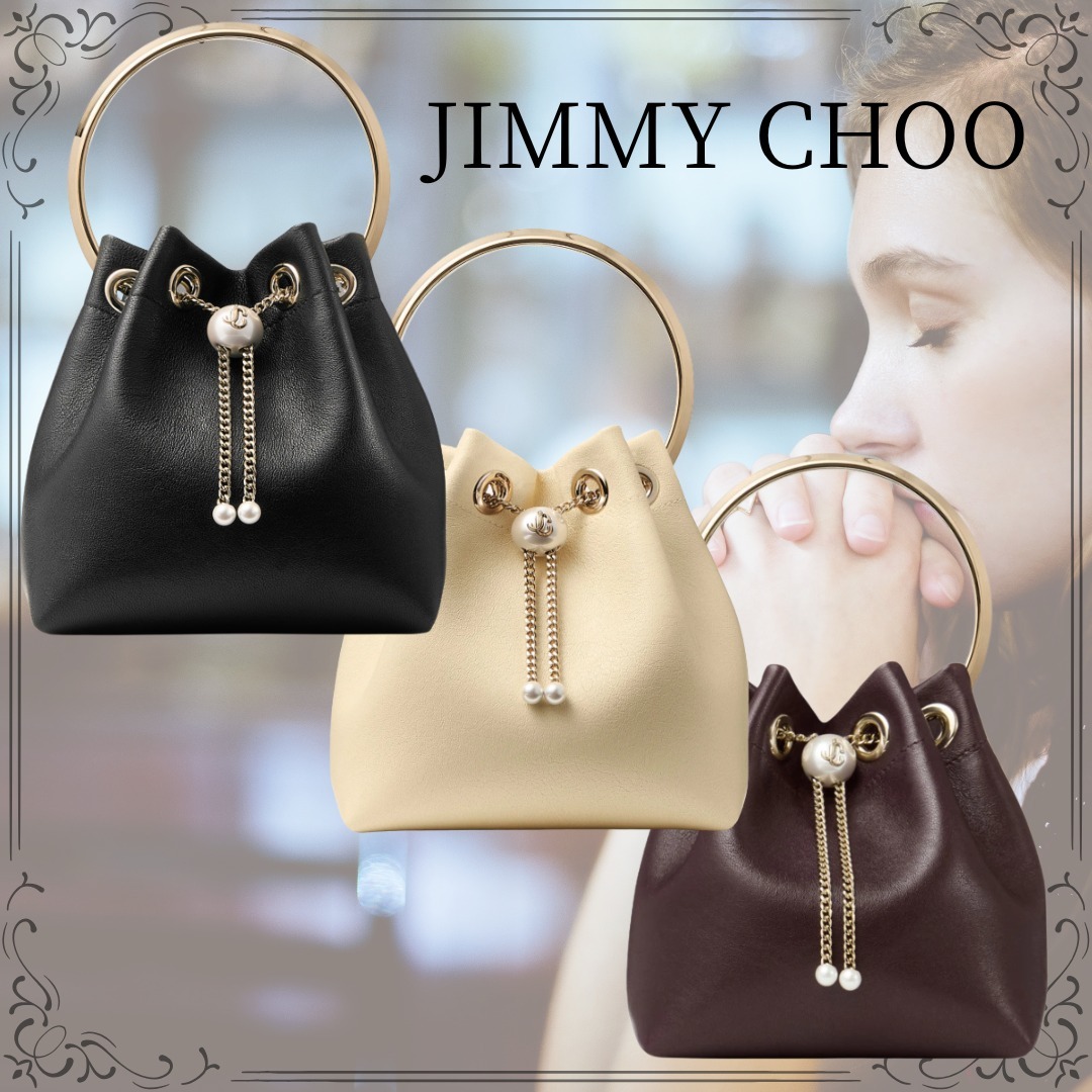 JIMMY CHOO＊ジミーチュウ ボン ボン パール付きバッグ