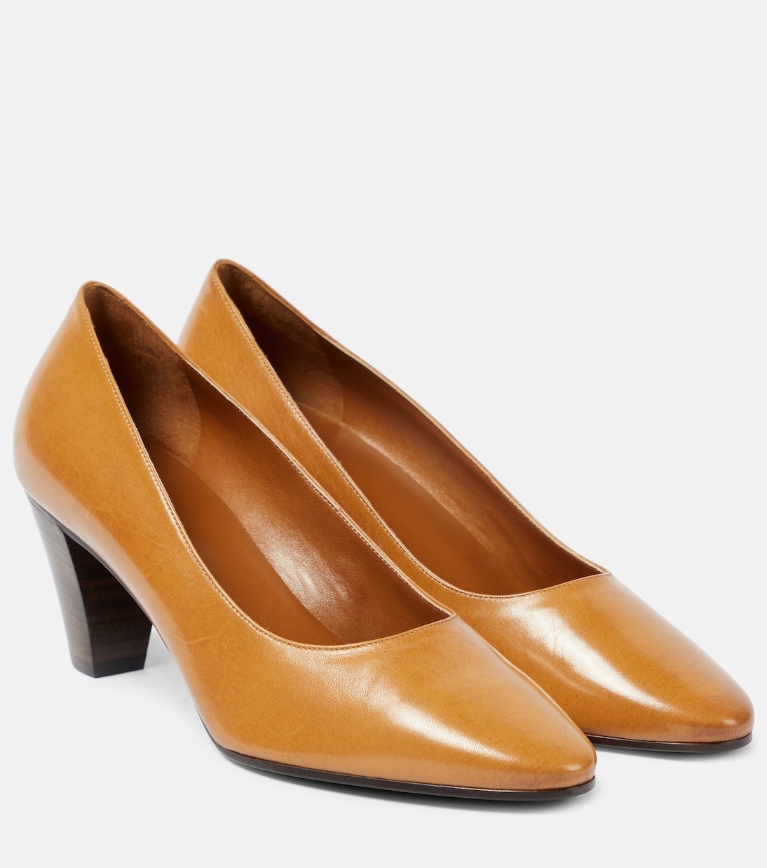 パンプス The Row Charlotte leather pumps