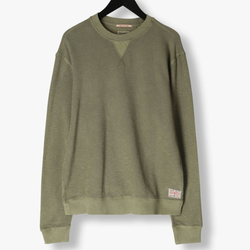 “Scotch & Soda” ガーメントダイスウェットシャツ Khaki