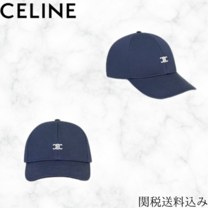 CELINE《セリーヌ》ネイビー キャップ