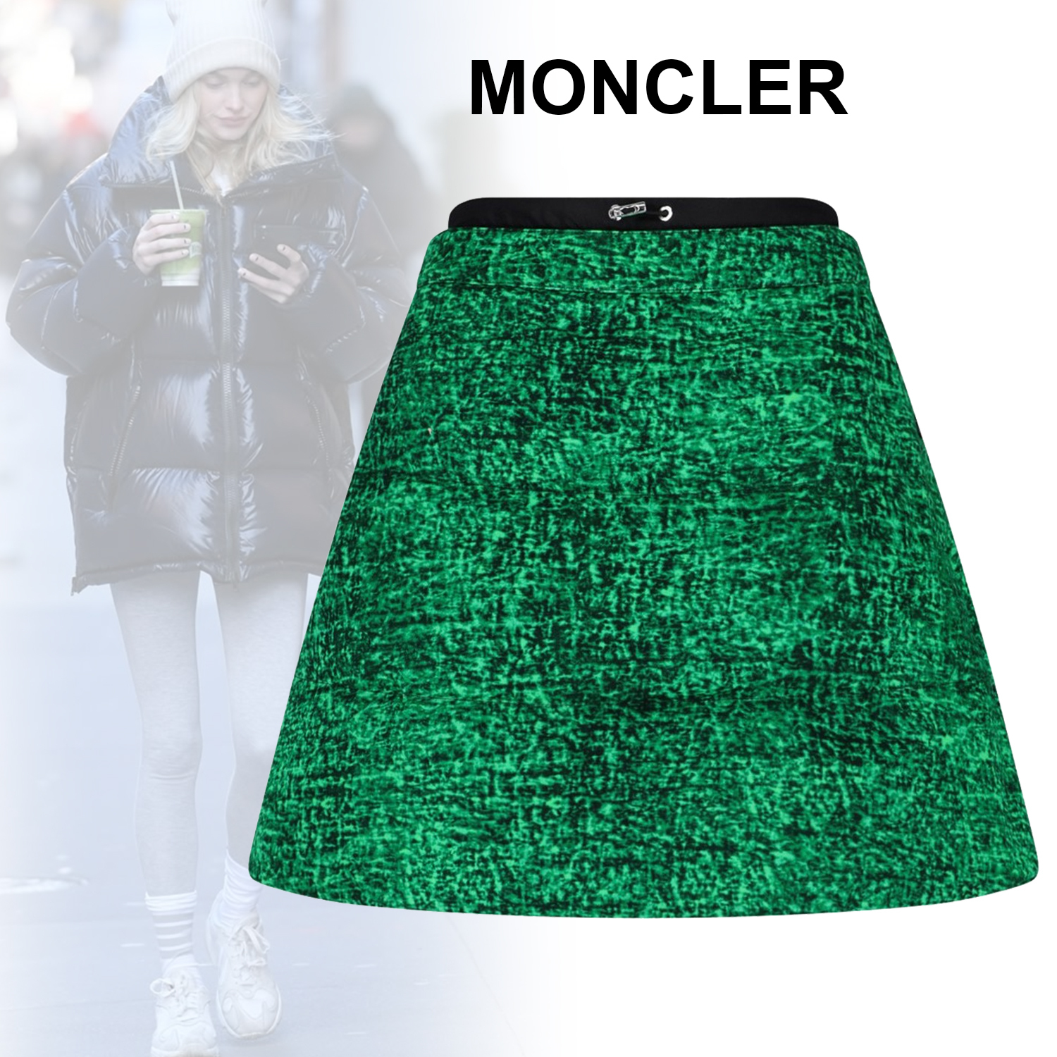 ◆MONCLER◆ ミニプリント コットンスカート