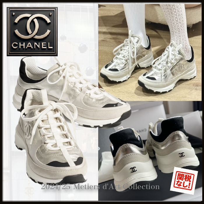 【軽やかさと上質を両立】CHANEL スニーカー カーフ×スエード