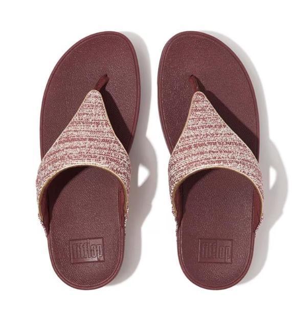 Fitflop Lulu Shimmerweave Toe-Post サンダル