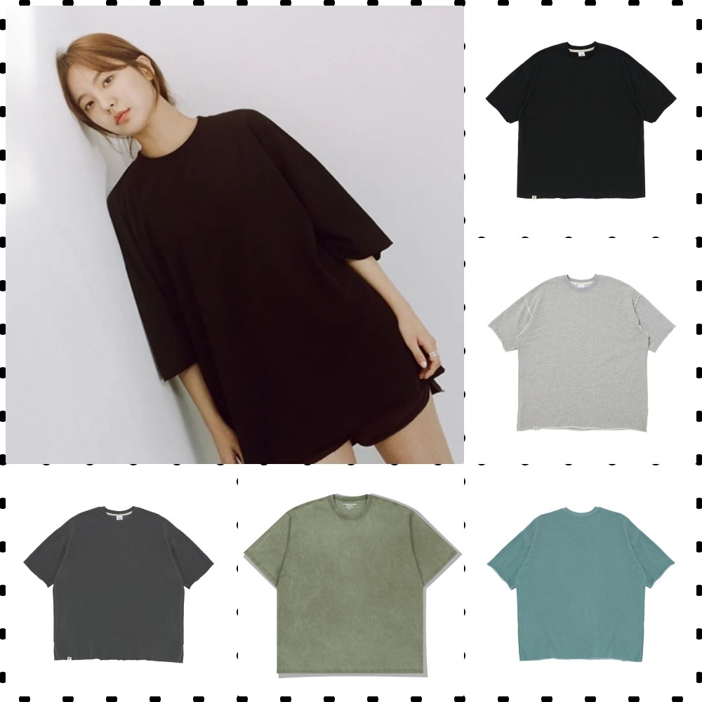 【A NOTHING】VINTAGE P. DYEING CUT-OUT BOX 1/2 TEE